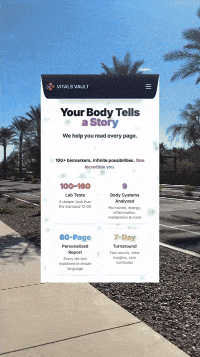 My biological age is 25 😌🧬Here’s what this experience actually gave me-• real data instead of .mp4